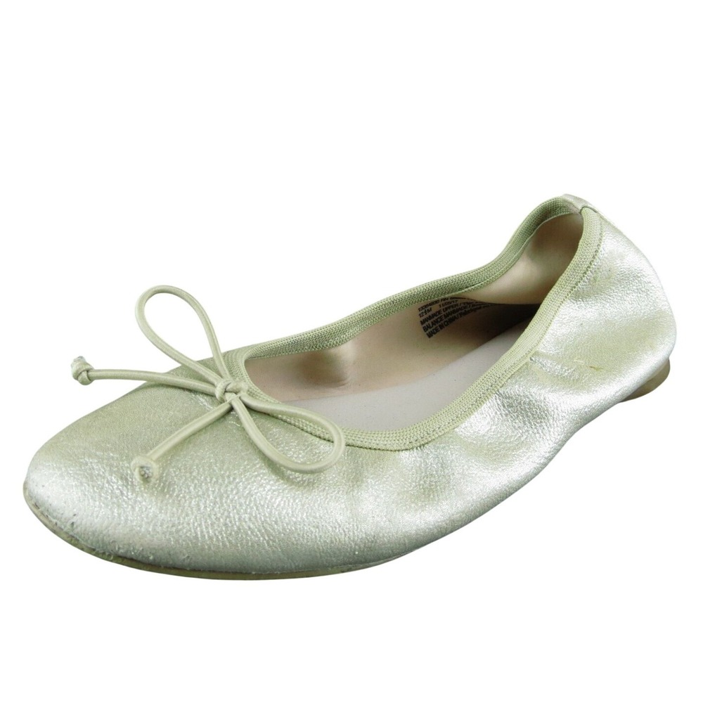 Ruby & Bloom Girls Ballet Shoes Gold‎ Synthetic Slip On Size T 12.5 Medium